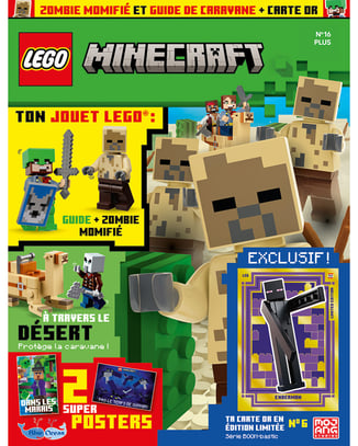 LEGO® Minecraft™ | N°16 Plus |Zombie momifié + guide de caravane + 1 carte or