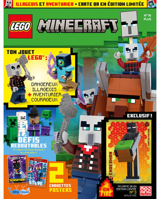 LEGO® Minecraft™ | N°18 Plus |Aventurier en armure + dangereux villageois