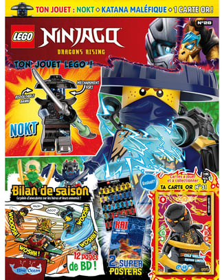 LEGO® Ninjago® | N°28 | Nokt + katana maléfique + 1 carte or