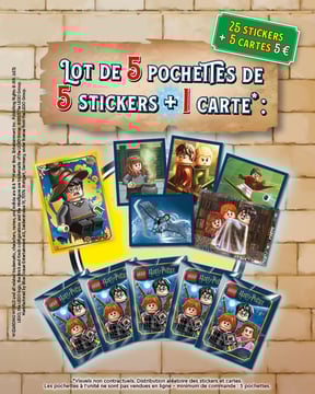 LEGO® Harry Potter™ Série 1 | 25 stickers et 5 cartes à collectionner