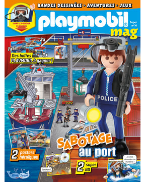 PLAYMOBIL Mag  | N°14 SUPER - Liam le policier plongeur