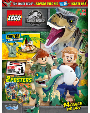 LEGO® Jurassic World™ PLUS | N°7 | Raptor et nid de dino + carte OR
