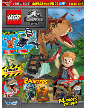 LEGO® Jurassic World™ | N°7 | Raptor et piège + carte OR