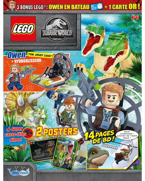 LEGO® Jurassic World™ | N°6 | Owen Grady et son hydroglisseur + Carte Or LE13