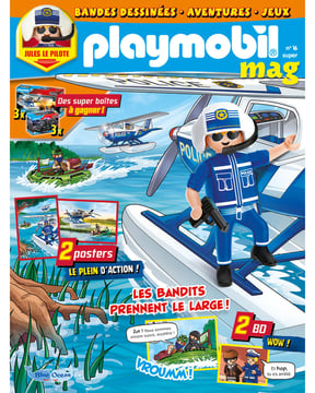 PLAYMOBIL Mag  | N°16 SUPER - Jules le policier pilote