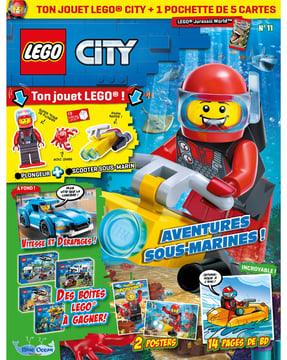 LEGO® City  | N°11 - Plongeur et son scooter sous-marin