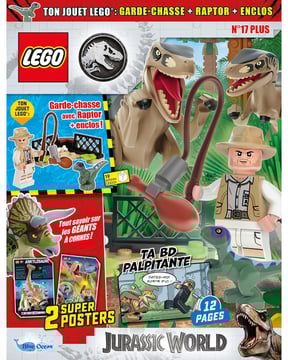 LEGO® Jurassic World™ Plus | N°17 | Garde-chasse avec raptor + enclos