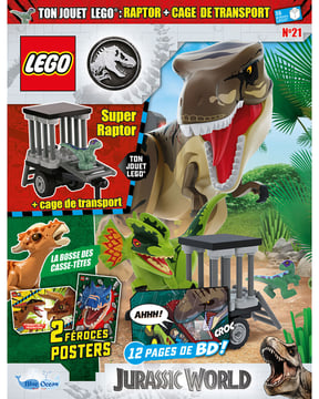 LEGO® Jurassic World™ | N°21 |Super raptor + cage de transport