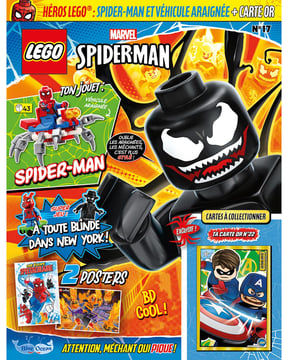 LEGO® Marvel Avengers | N°17 - Spider-Man et véhicule araignée + carte or  