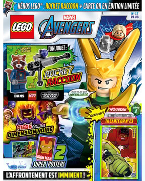 LEGO® Marvel Avengers PLUS | N°17 - Héros Lego : Rocket Raccoon + Carte or en édition limitée