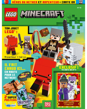 LEGO® Minecraft™ | N°10 | Héros sur Nether + arpenteur + 1 carte or