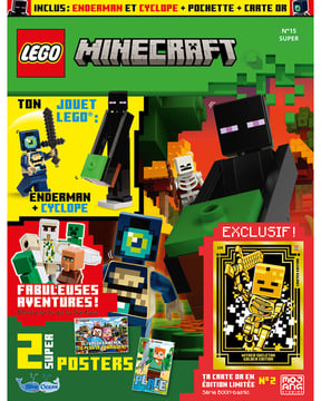 LEGO® Minecraft™ | N°15 Super | Enderman + cyclope + pochette + carte or