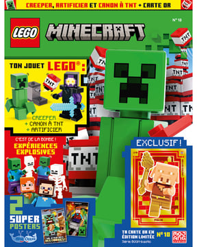 LEGO® Minecraft™ | N°18 | Creeper + Héros + Canon à TNT