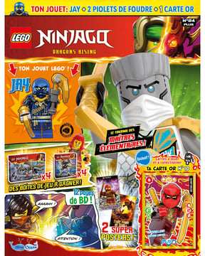 LEGO® Ninjago® | N°24 PLUS | Jay + 2 piolets de foudre + 1 carte or