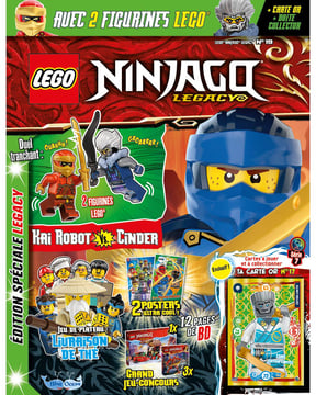 LEGO® Ninjago® LEGACY | N°19 | Kai Robot vs. Cinder + carte or