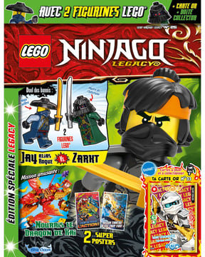 LEGO® Ninjago® LEGACY | N°25 | Jay alias Roque vs. Zarkt + 1 carte or