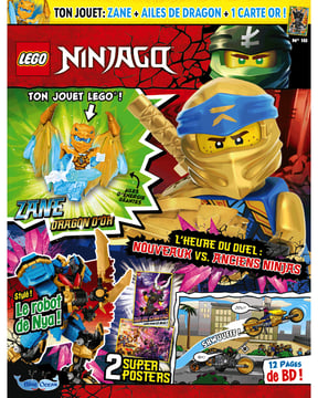 LEGO® Ninjago® | N°16 | Zane et ses ailes de dragon + carte OR n°16