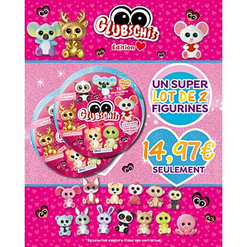 Glubschis 3D Heart Edition n°1H | Lot de 2 figurines