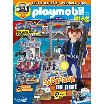 PLAYMOBIL Mag  | N°14 SUPER - Liam le policier plongeur