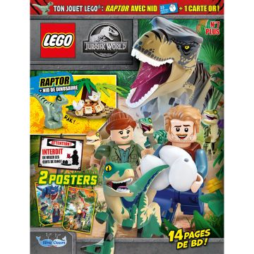 LEGO® Jurassic World™ PLUS | N°7 | Raptor et nid de dino + carte OR