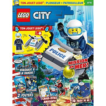 LEGO® City | N°15 - Agent de police + patrouilleur sous-marin 