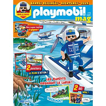 PLAYMOBIL Mag  | N°16 SUPER - Jules le policier pilote