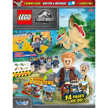 LEGO® Jurassic World™ | N°8 | Raptor + méchant avec base