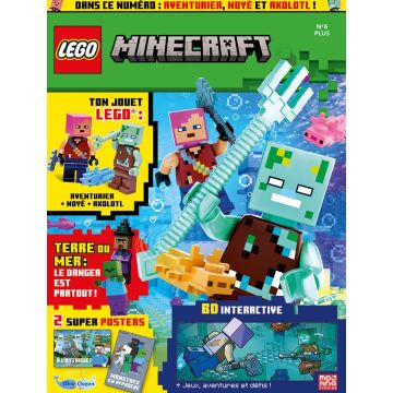 LEGO® Minecraft™ | N°6 Plus | Aventurier + Noyé + Axolotl