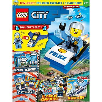 LEGO® City | N°19 | L'agent de police avec son jet 