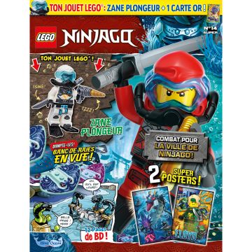 LEGO® Ninjago® | N°14 SUPER | Zane plongeur + Carte or LE14 Série 5