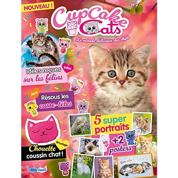 CupCakeCats|N°2H | 1 chaton gourmand avec son cupcake