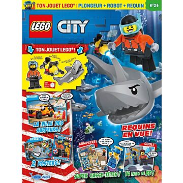 LEGO® City | N°26 | Plongeur + robot explorateur + requin