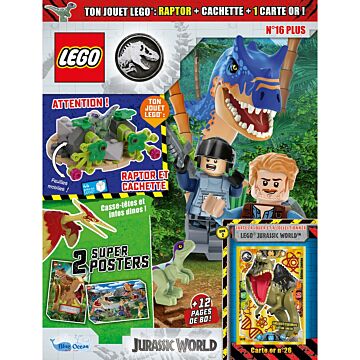 LEGO® Jurassic World™ Plus | N°16 | Raptor + cachette + carte or !