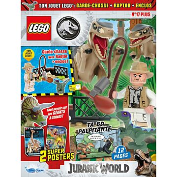 LEGO® Jurassic World™ Plus | N°17 | Garde-chasse avec raptor + enclos