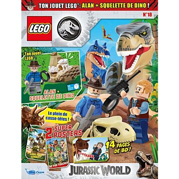 LEGO® Jurassic World™ | N°18 | Alan + squelette de dino