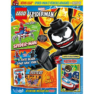 LEGO® Marvel Avengers | N°17 - Spider-Man et véhicule araignée + carte or  