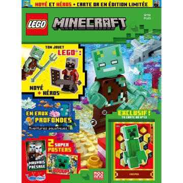 LEGO® Minecraft™ | N°10 Plus | Le Héros et le Noyé + 1 carte or à collectionner