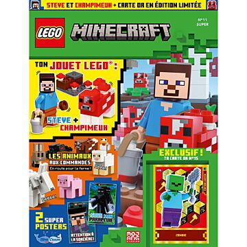 LEGO® Minecraft™ | N°11 Super | Steve + Champimeuh + carte exclusive