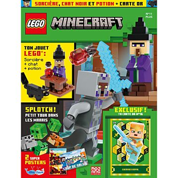 LEGO® Minecraft™ | N°11 Plus | Sorcière, chat noir et potion + carte or