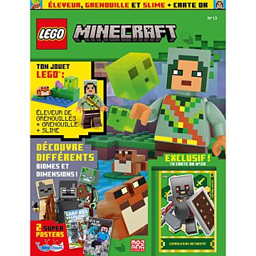 LEGO® Minecraft™ | N°13 | Éleveur de grenouilles + grenouille + slime + carte or