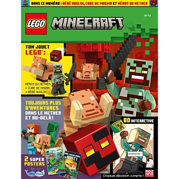 LEGO® Minecraft™ | N°14 | Héros du Nether + cube de magma + bébé Hoglin