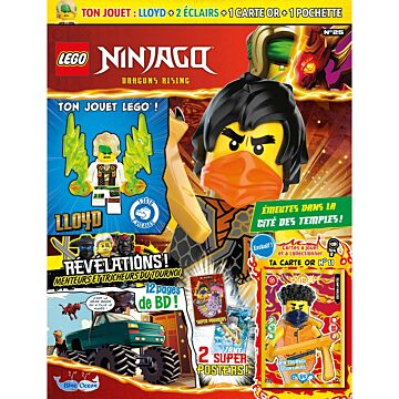 LEGO® Ninjago® | N°25 | Lloyd + 2 éclairs + 1 carte or + 1 pochette