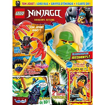 LEGO® Ninjago® | N°25 SUPER | Lord Ras + griffes d’énergie + 1 carte or 