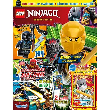 LEGO® Ninjago® | N°25 PLUS | Jay maléfique + bâton de foudre + 1 carte or !