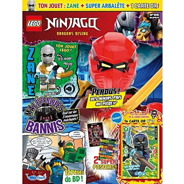 LEGO® Ninjago® | N°26 SUPER | Zane + super arbalète + 1 carte or 