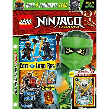 LEGO® Ninjago® LEGACY | N°21 | Cole vs. Lord Ras + carte or + boîte collector