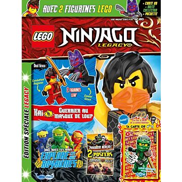LEGO® Ninjago® LEGACY Plus | N°20 | Kai vs. Guerrier au masque de loup + carte or + boîte collector + pochette