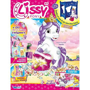 Lissy Pony | N°7| Danika et son lit de rêve bleu foncé + tattoos à paillettes