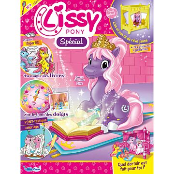 Lissy Pony Mag Spécial | N°7| Liva et son lit de rêve jaune + stickers à paillettes