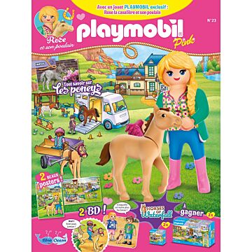 PLAYMOBIL Pink | N°23 - Rose la cavalière et son poulain